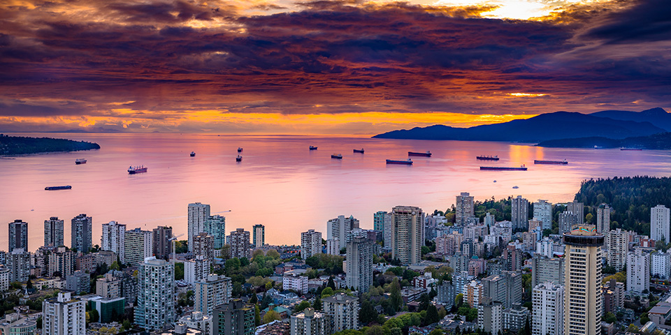 Arrivée à Vancouver